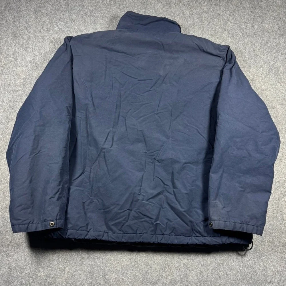 Polo Ralph Lauren Mens‎ XXL Navy Blue Full Zip Cotton Nylon Puffer Jacket Bomber